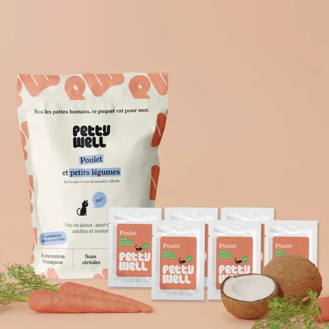 Coffret de dégustation Petty Well croquettes et pâtées pour chat