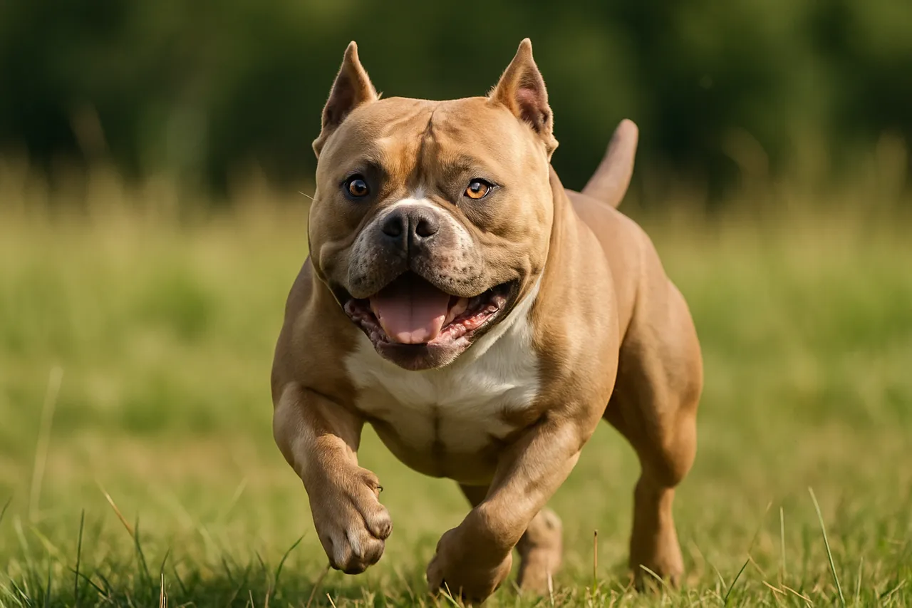 American Bully Pocket en pleine course