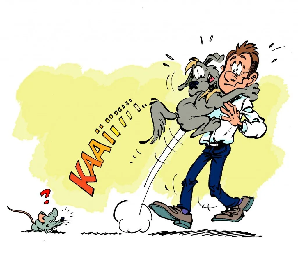 chien peureux