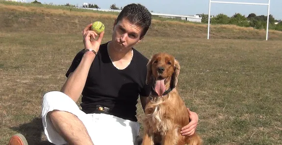 Paul Alves et son cocker anglais Freesby